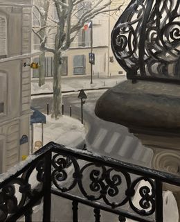 Painting, Jardin d'hiver, Marie France Garrigues