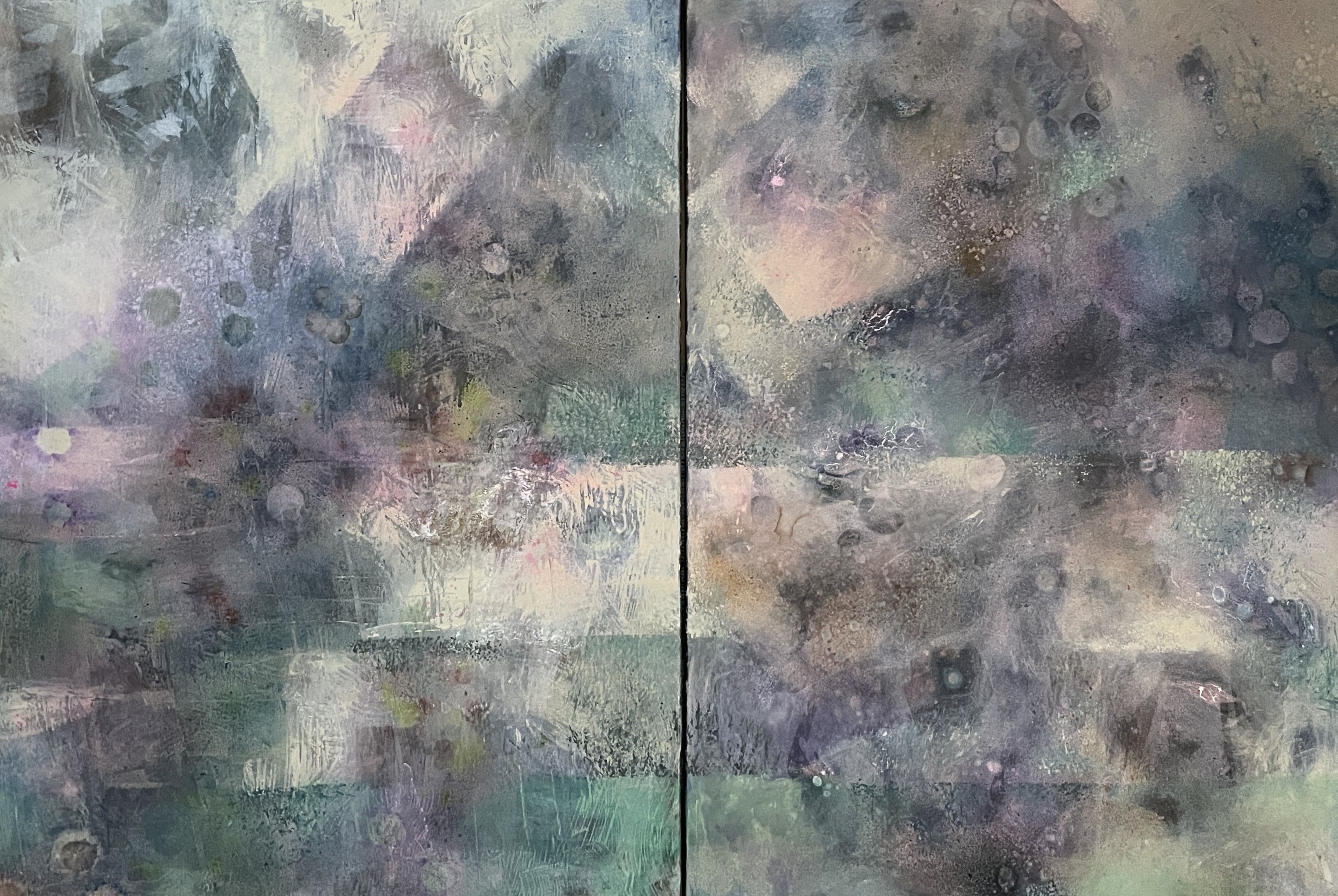 Nadezda Stupina, Diptych. Morning in the mountains Nadezda Stupina, Diptych. Morning in the mountains
