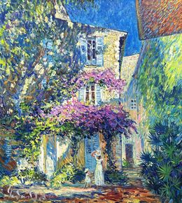 Painting, The paradise ourtyard, Andrii Chebotaru