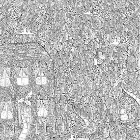 Fine Art Drawings, Backyard, Tanner Rhines