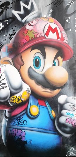Gemälde, Be free mario, Flu