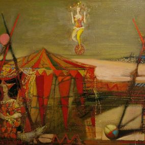 Peinture, Arlequines. Tarde, Armen Gasparian