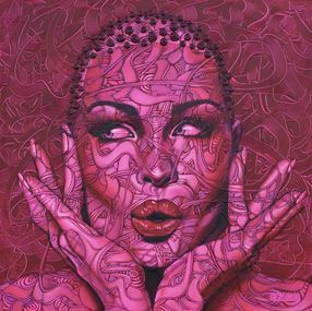Gemälde, Pinkfluencer, Esther Barend