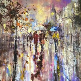Gemälde, Through Rainy City, Ewa Czarniecka