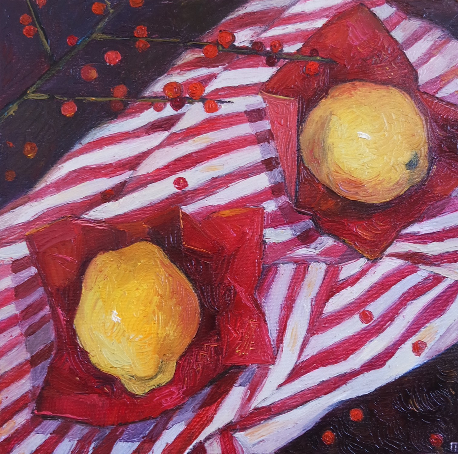 Galya Popova, Still Life with quinces Galya Popova, Still Life with quinces