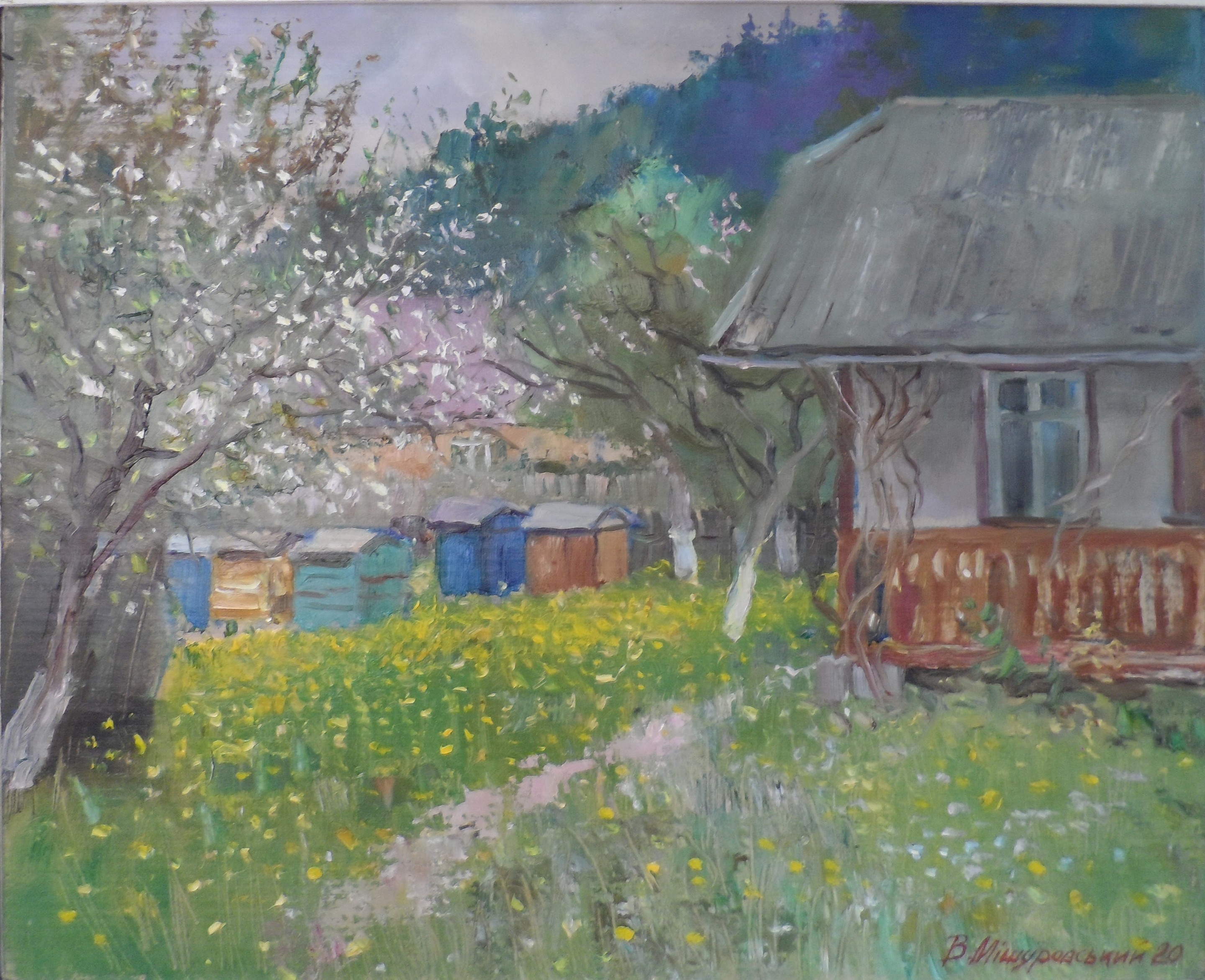 Mishurovsky Victor, Spring. beehives Mishurovsky Victor, Spring. beehives