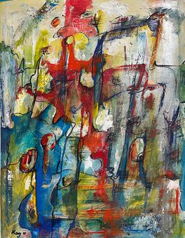 Painting, Dancing in the Rain, Kajazun (Kajo) Avetisyan