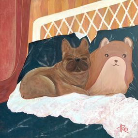 Gemälde, Soft Friends, Iryna Rets