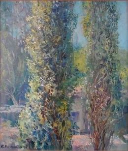 Painting, Poplars in the sun, Mishurovsky Victor