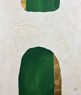 Painting, Au dessus des nuages II, Aude Herlédan