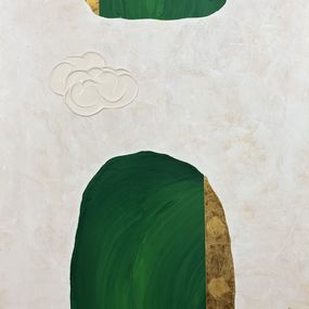 Peinture, Au dessus des nuages II, Aude Herlédan