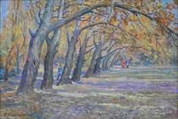 Painting, Autumn poplars, Mishurovsky Victor
