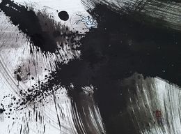 Painting, Pêcheur de rêve et son chat 38, Sounya Whang