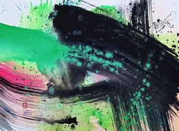 Painting, Pêcheur de rêve et son chat 43, Sounya Whang
