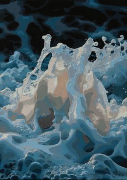 Painting, Wave and foam, Marco Barberio