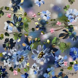 Gemälde, Blue-Rose Garden, Anastassia Skopp