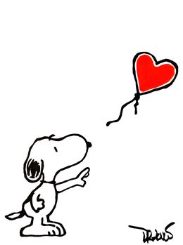 Gemälde, Snoopy love and hope (a tribute to Banksy), Dr. Love