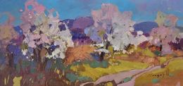 Painting, Apple Orchard, Alexander Shandor