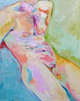 Painting, Jüngling, Nicole Leidenfrost