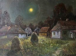 Peinture, Moonlit night, Mishurovsky Victor