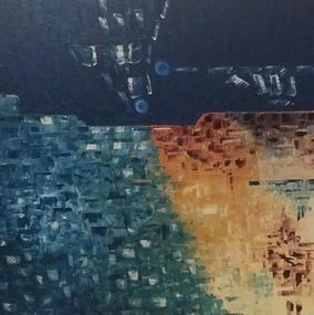 Painting, Paysage et Chariot Astral, José Perez Hernandez
