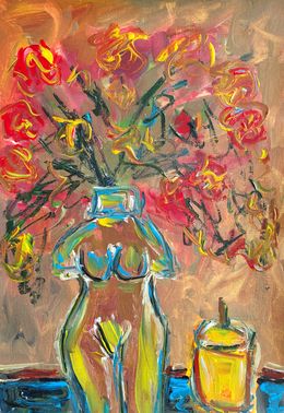 Painting, Vibrant blooms and light, Natalya Mougenot