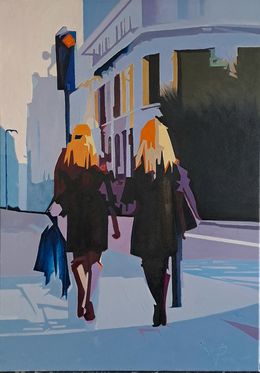 Gemälde, Les passantes, Pierre Wuillaume