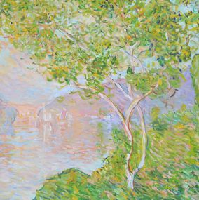 Gemälde, Brume sur la Seine N°2, Patrick Marie