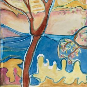 Gemälde, Les îles, l'arbre (2), Catherine Clare