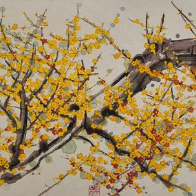Gemälde, Prunier jaune sauvage, Jeong Min Lee