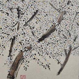 Painting, Amandier fleuri, Jeong Min Lee