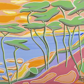 Gemälde, Un soir sous les pins, Sophie Petetin