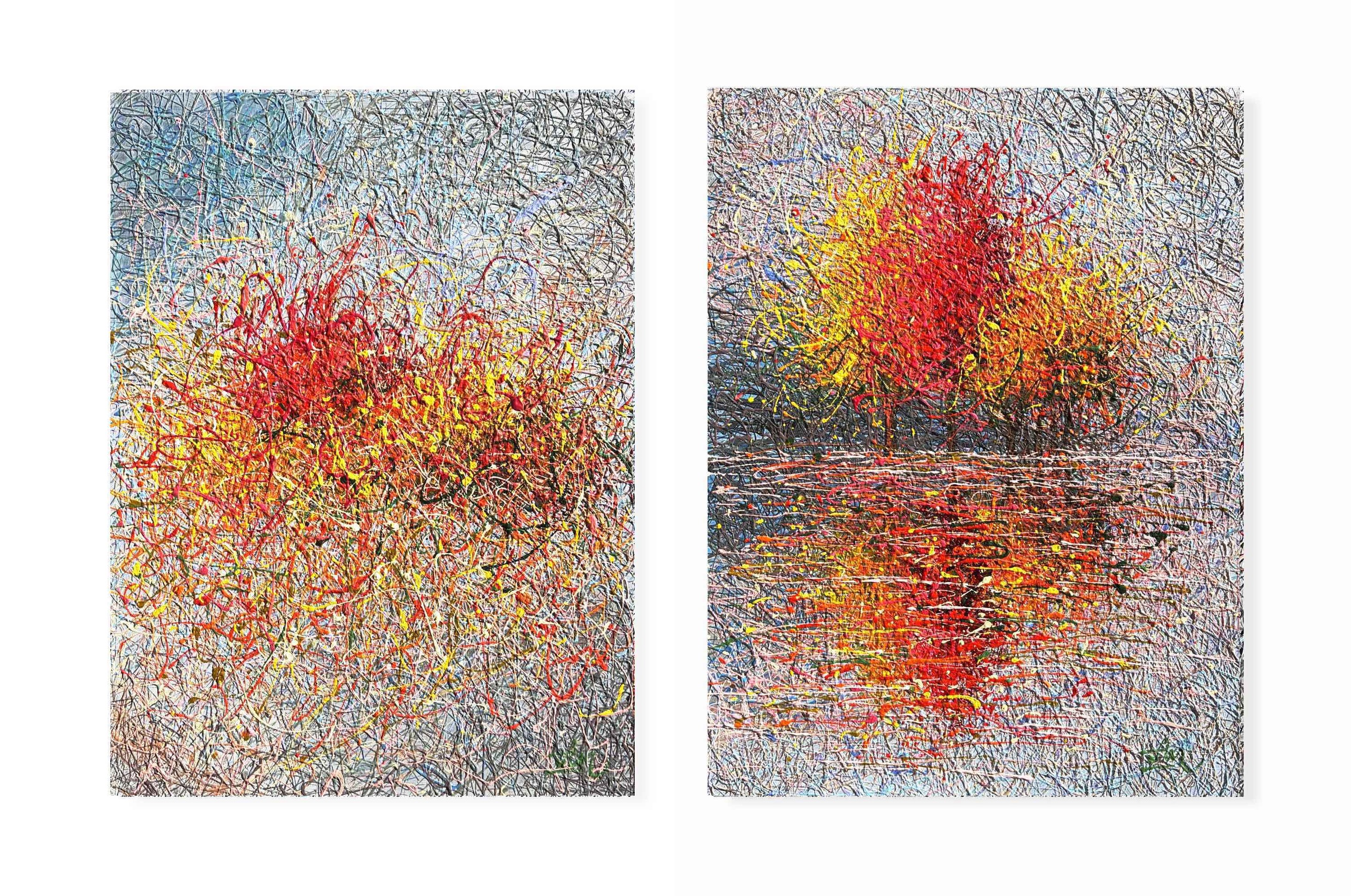Nadin Antoniuk, Reflection of Autumn Diptych Nadin Antoniuk, Reflection of Autumn Diptych