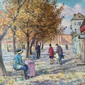 Gemälde, Autumn on the chestnut street, Mishurovsky Victor