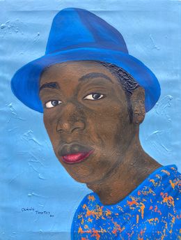 Peinture, Gazing Boldly 1, Olaniyi Timothy