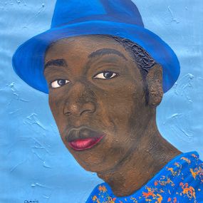 Gemälde, Gazing Boldly 1, Olaniyi Timothy