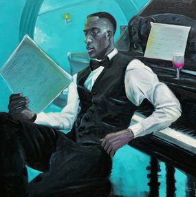Painting, Dreams (Pianist), Ajegbomogun Damilola