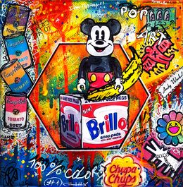 Peinture, Mickey Bear X Brillo Warhol, Priscilla Vettese
