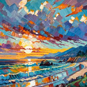 Painting, Glimmering Waves, Katharina Husslein