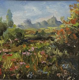 Gemälde, Sunny day. landscape, Schagen Vita