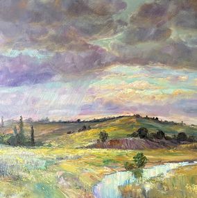 Gemälde, Landscape with rain, Mishurovsky Victor
