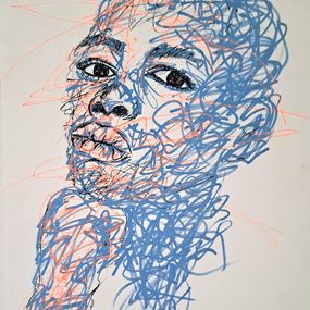 Painting, Blues, Ayoka Zahir