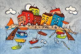 Gemälde, RDV sur les quais, Marie-Aude Molin