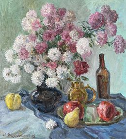 Painting, Still life with chrysanthemums, Mishurovsky Victor