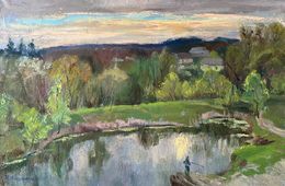 Painting, May evening, Mishurovsky Victor