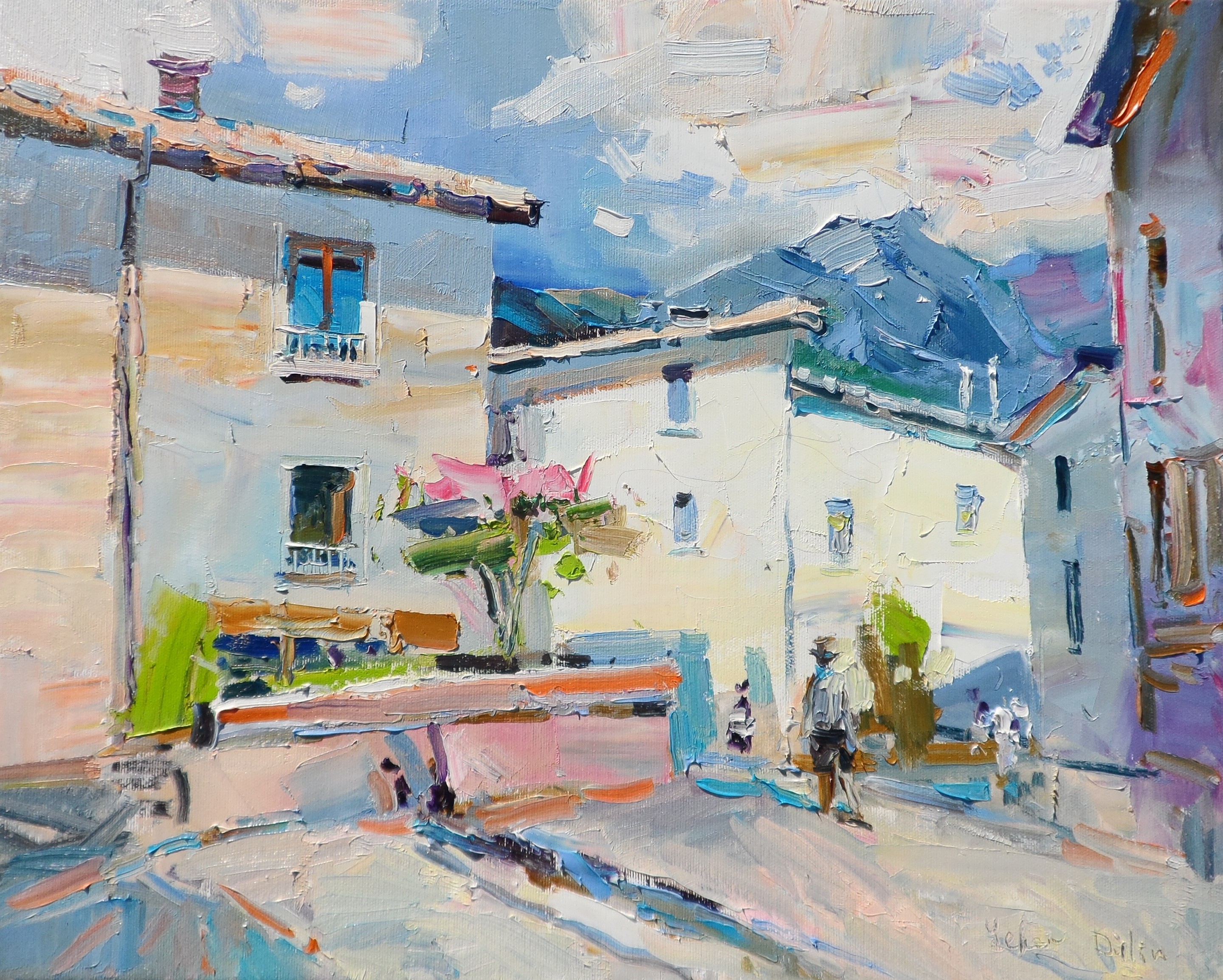 Yehor Dulin, Village France. The Alps Yehor Dulin, Village France. The Alps