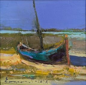 Gemälde, The boat, Eugene Petrov