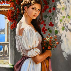 Gemälde, The Mediterranean girl III, Serghei Ghetiu