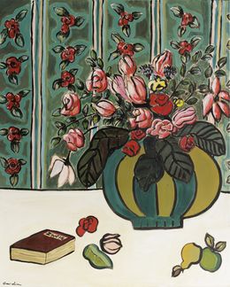 Gemälde, Bouquet au salon - Série Bouquets imaginaires, Sophie Gardin