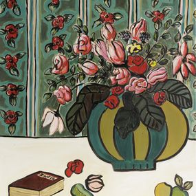 Gemälde, Bouquet au salon - Série Bouquets imaginaires, Sophie Gardin